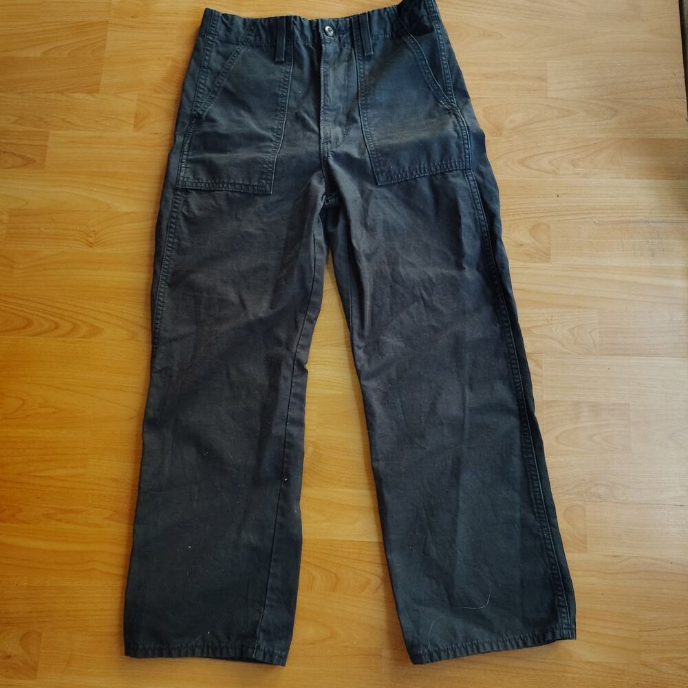 Levi’s Ribcage Utility Straight Ankle Black  28 x 27 ,Premium Twill , Zipper fly